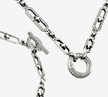 Load image into Gallery viewer, 16&quot; Crystal Link Choker&lt;br&gt;w/Pavé Diamond Accents
