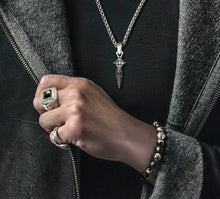 Load image into Gallery viewer, The Grand Signet Ring&lt;br&gt;Diamonds / Onyx &amp; Mixed Metals
