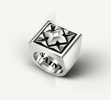 Load image into Gallery viewer, Classic Crown Signet Ring&lt;br&gt;in Sterling Silver
