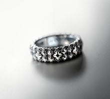 Load image into Gallery viewer, STQ Crown Stacker Band Ring&lt;br&gt;in Sterling Silver
