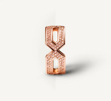 Load image into Gallery viewer, Crystal Link Band in 18k Rose Gold&lt;br&gt;w/Rose Pavé Diamonds
