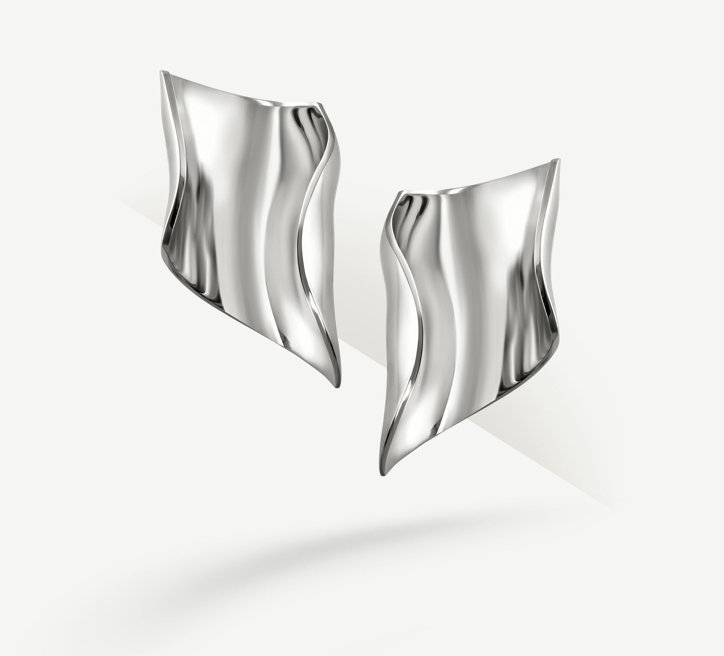 Wave Earrings / Sterling Silver