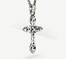 Load image into Gallery viewer, REGAL Cross / Sterling Silver&lt;br&gt;w/Pavé Diamonds / Talon Details
