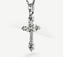 Load image into Gallery viewer, REGAL Cross / Sterling Silver&lt;br&gt;w/Pavé Diamonds / Talon Details
